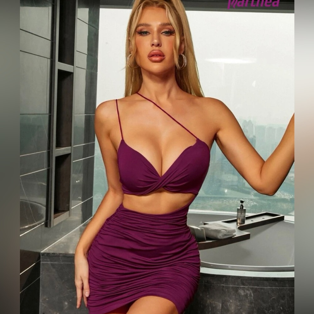 Mini Dress in Purple